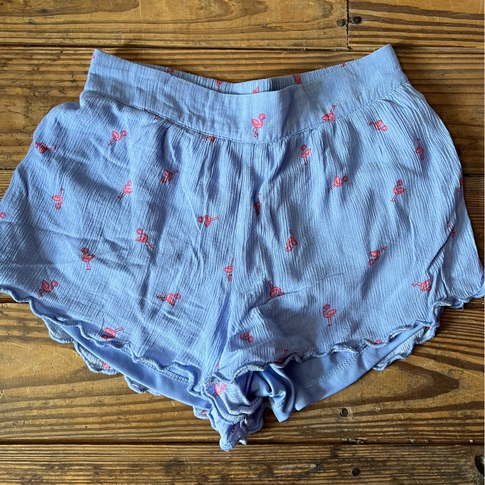 Blue Rain Light Blue Shorts with Pink Accents